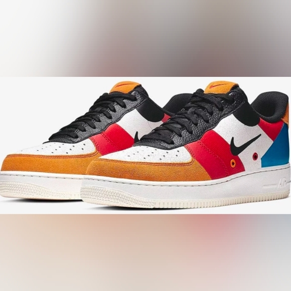 Nike Air Force 1 Low Top PRM Men's Multicolor Leather Sneakers Size 8MSRP $160